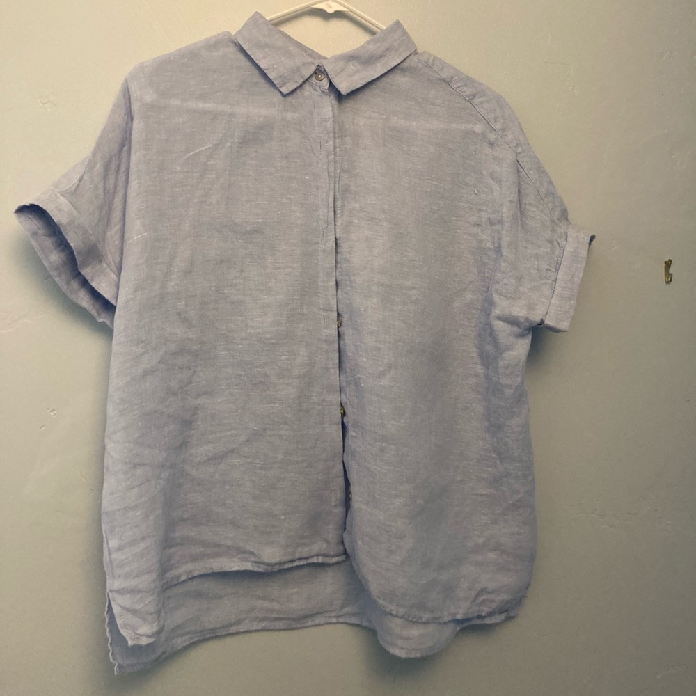 Linen button up shirt